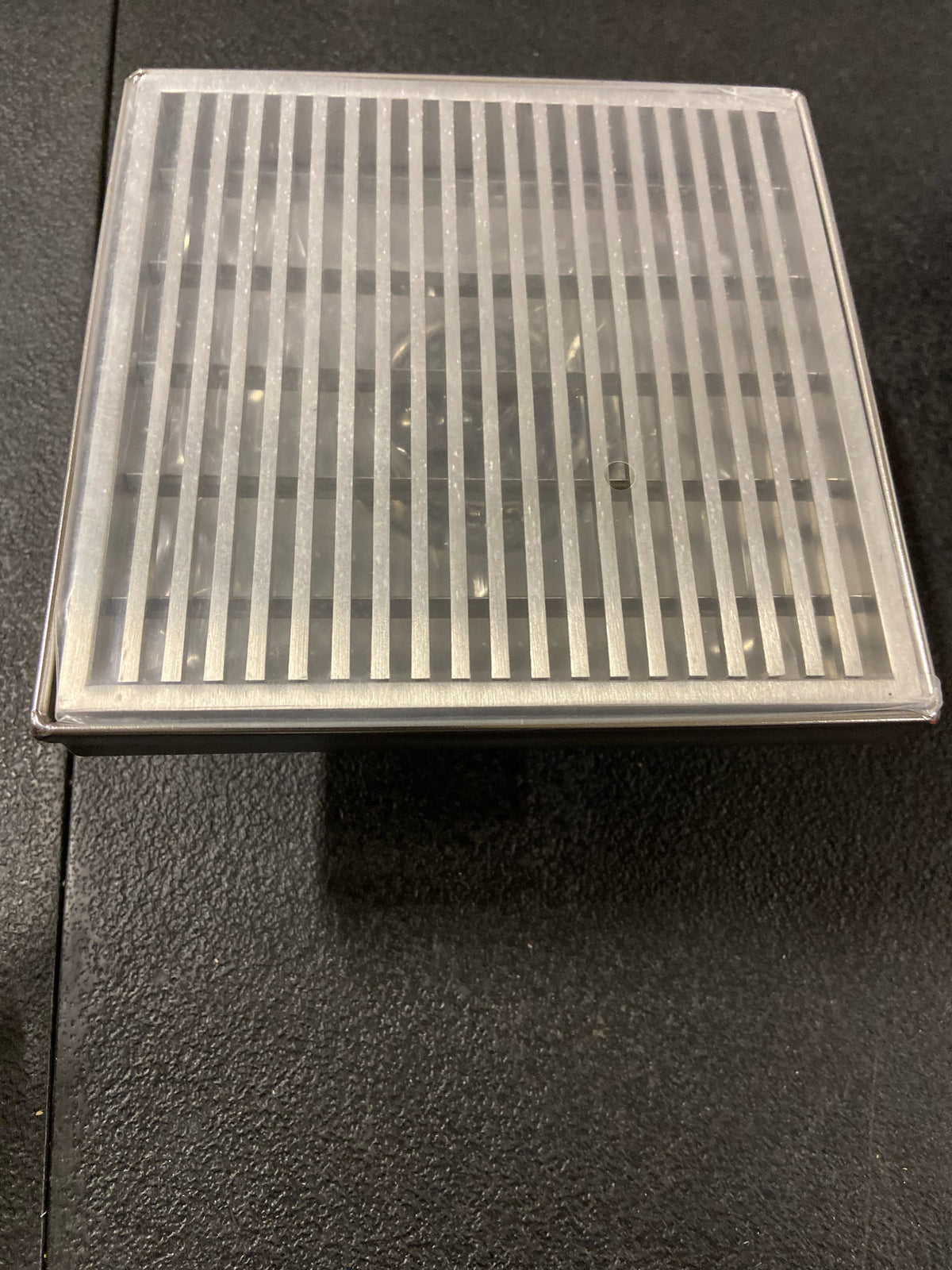 Signature Hardware SH4396078SS 6" Patterned Square Shower Drain - Stainless Steel
