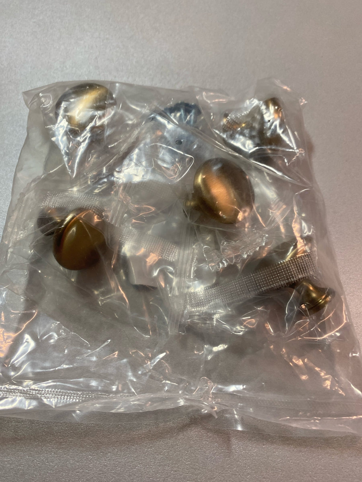 Franklin brass P42354Z-CZA-B (5-Pack) 1-3/16 in. (30 mm) Classic Round Cabinet Knobs in Champagne Bronze with Antimicrobial Properties