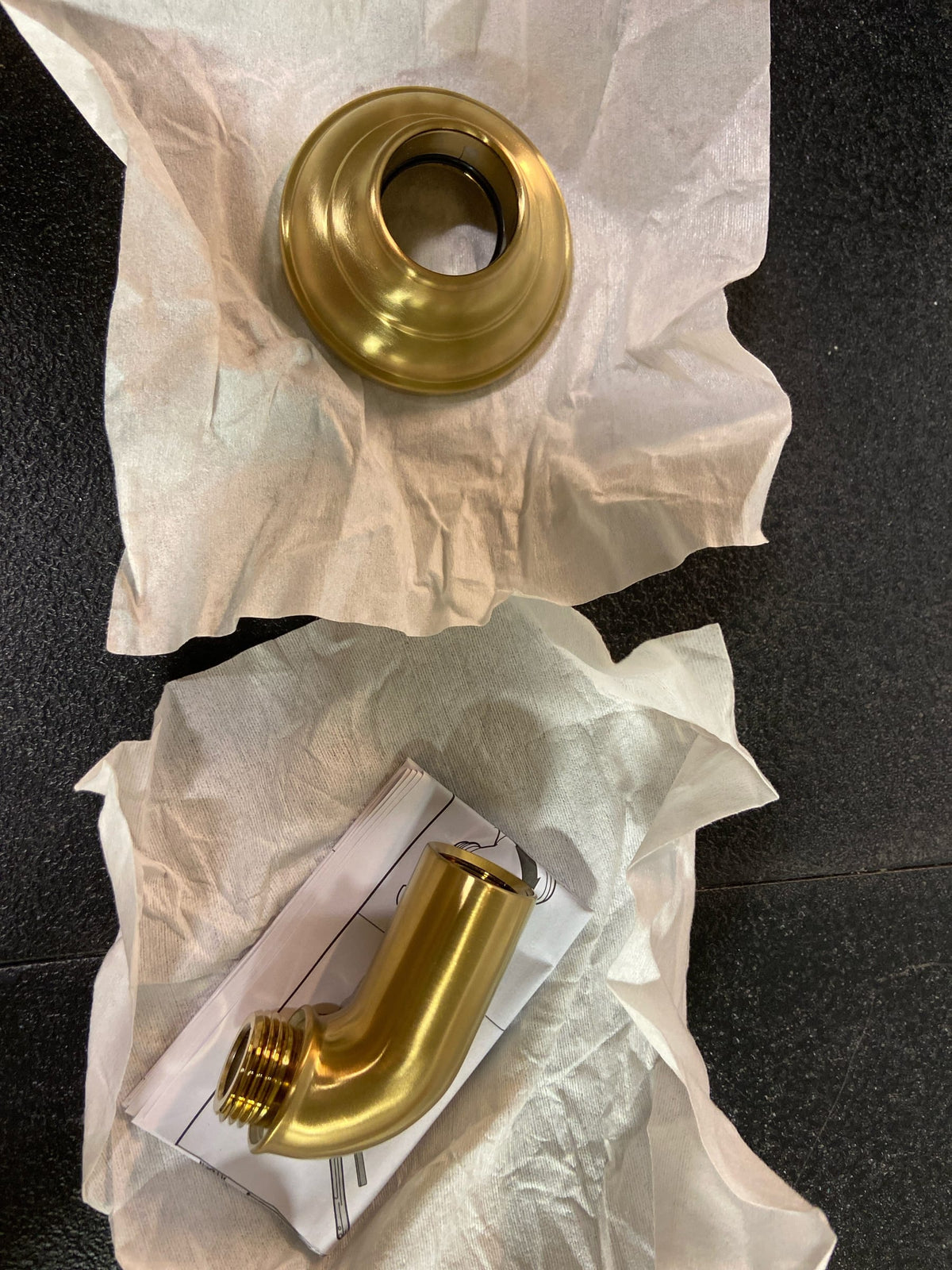 Kohler K-72796-2MB Artifacts Wall Supply Elbow - Vibrant Brushed Moderne Brass