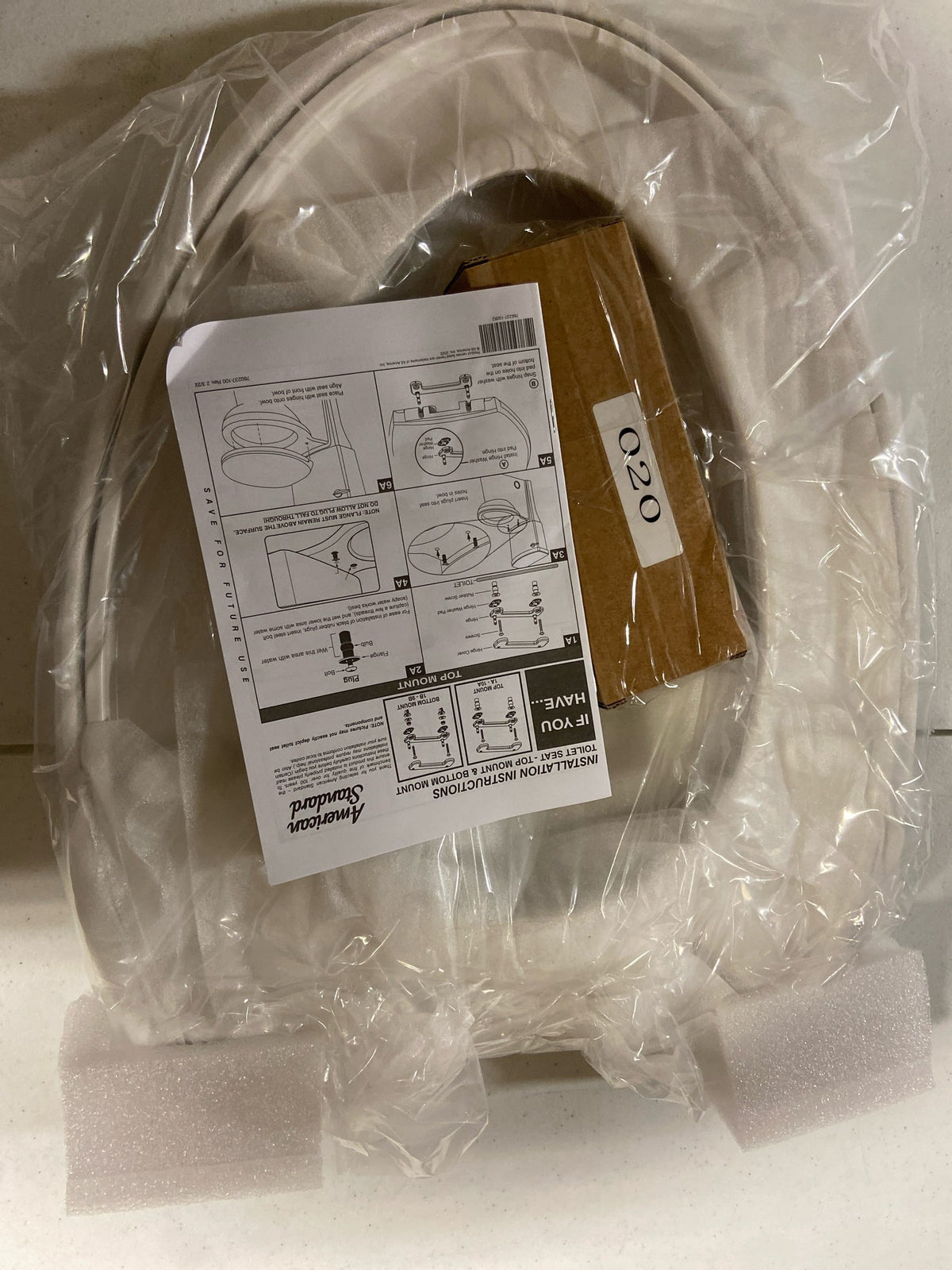 American Standard 5025A65G.020 Cadet Elongated Closed-Front Toilet Seat with Soft Close, Quick Release, Ever-Tite and EverClean - White