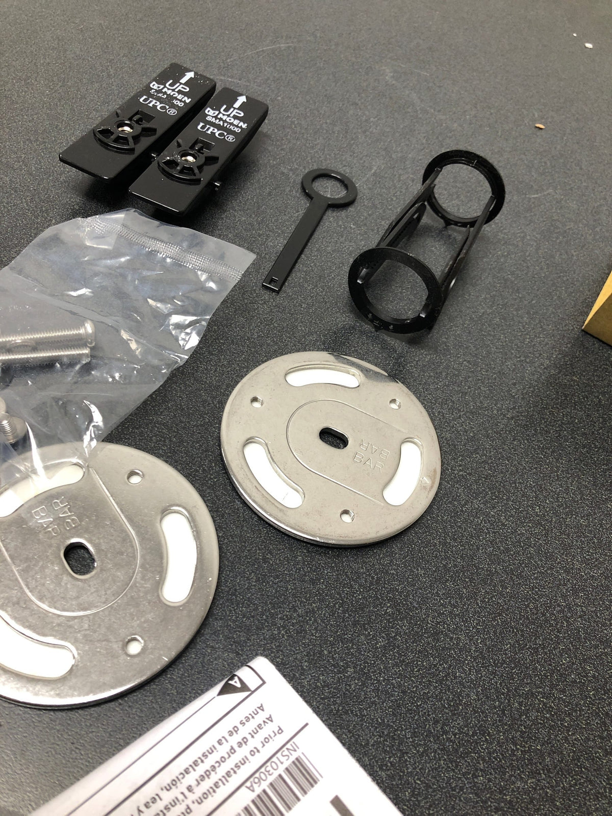 Moen SMA1000CH Home Care SecureMount Anchor Mounting Kit Only - Chrome