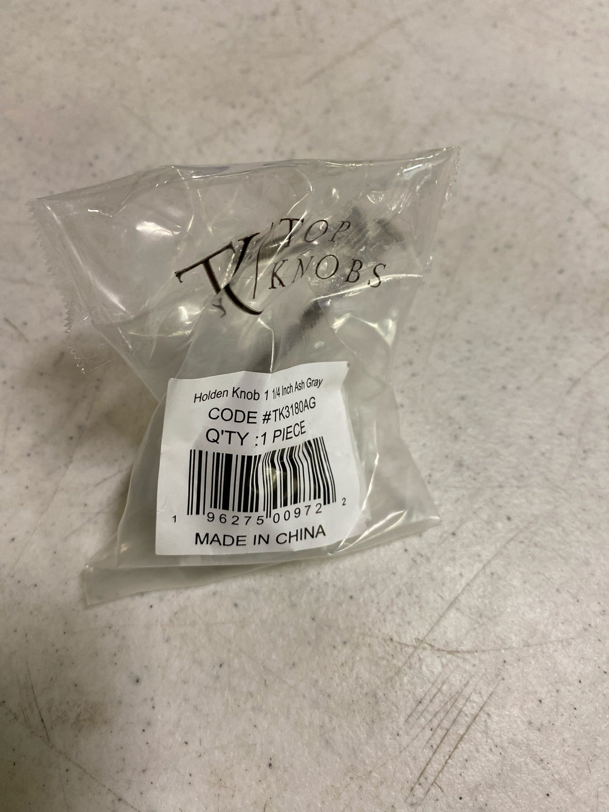 Top Knobs Holden Knob 1 1/4 Inch Ash Gray