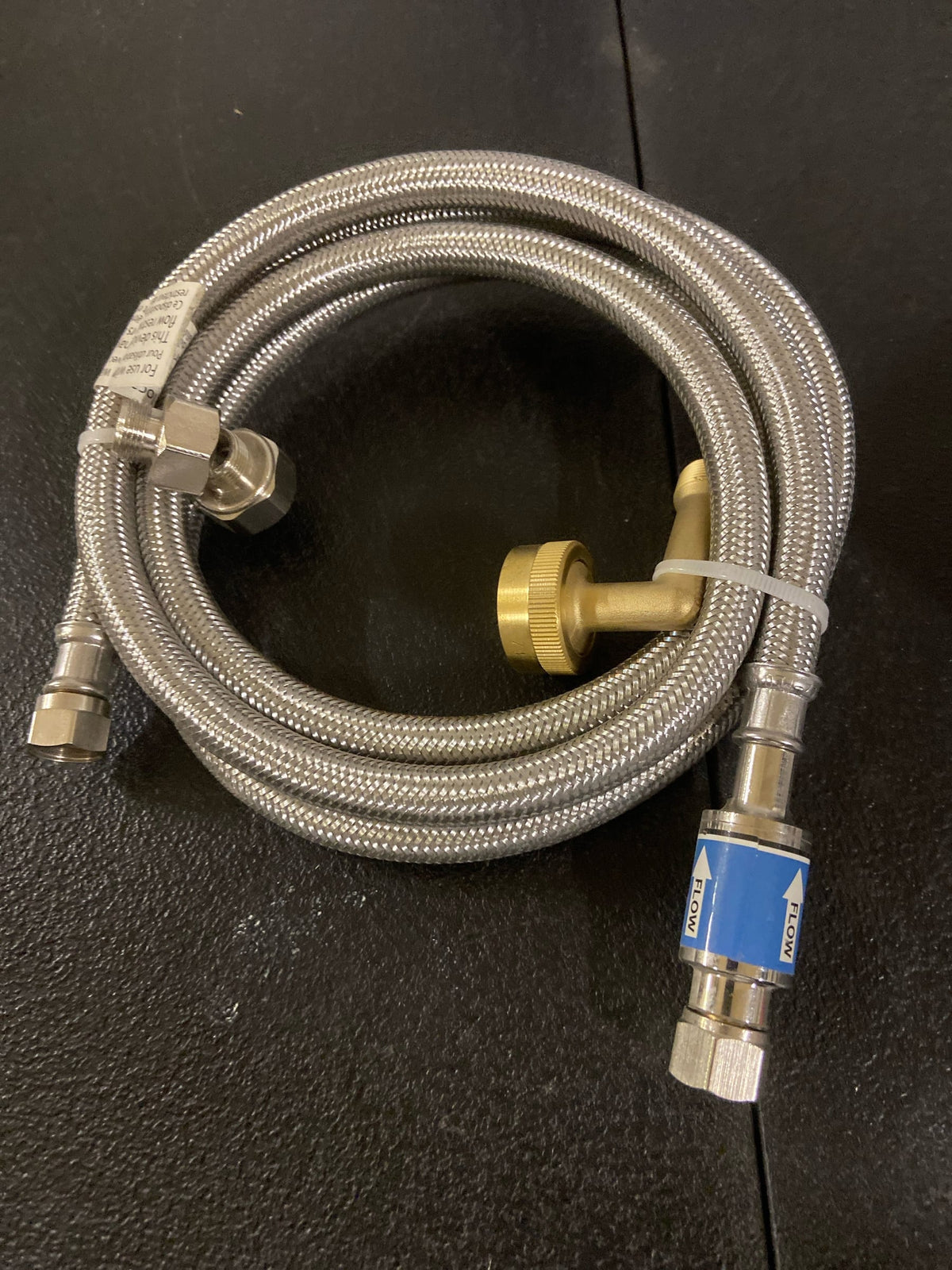 Everbilt 7223-72-38-6E-BP 3/8 in. COMP x 3/8 in. COMP x 72 in. Universal BurstProtect Dishwasher Connector