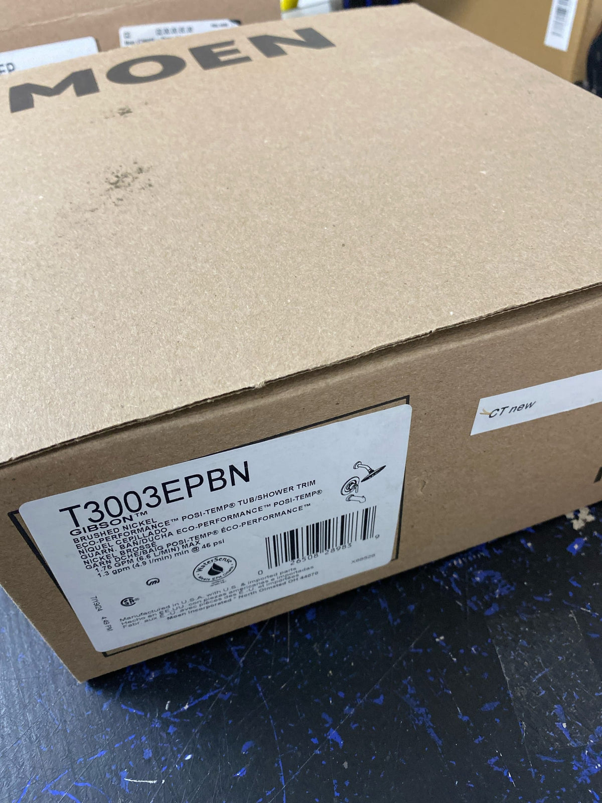 Moen T3003EPBN Gibson Single Function Pressure Balanced Valve Trim Only with Single Lever Handle and Integrated Diverter - Less Rough In - Brushed Nickel