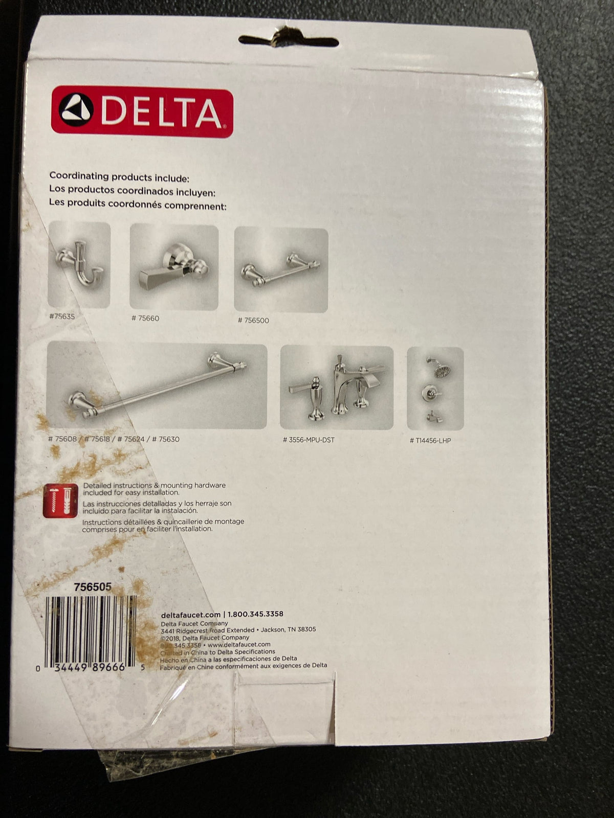 Delta 756505 Dorval Wall Mounted Toilet Paper Holder - Chrome