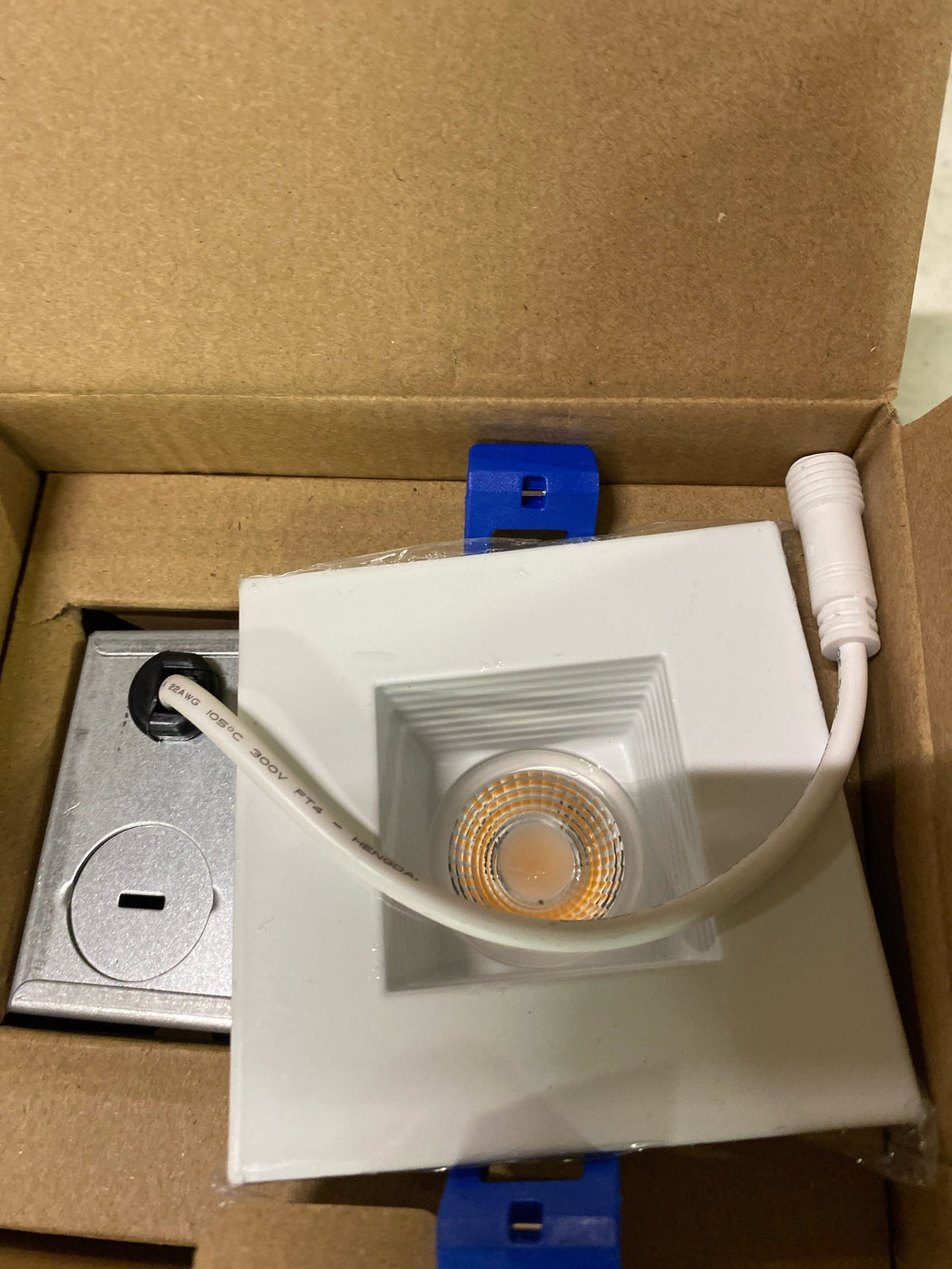 Nora NM2-2SB8530MPW 2" M2 Square LED Recessed Baffle (Matte Powder White, 3000K - 850 Lumens)