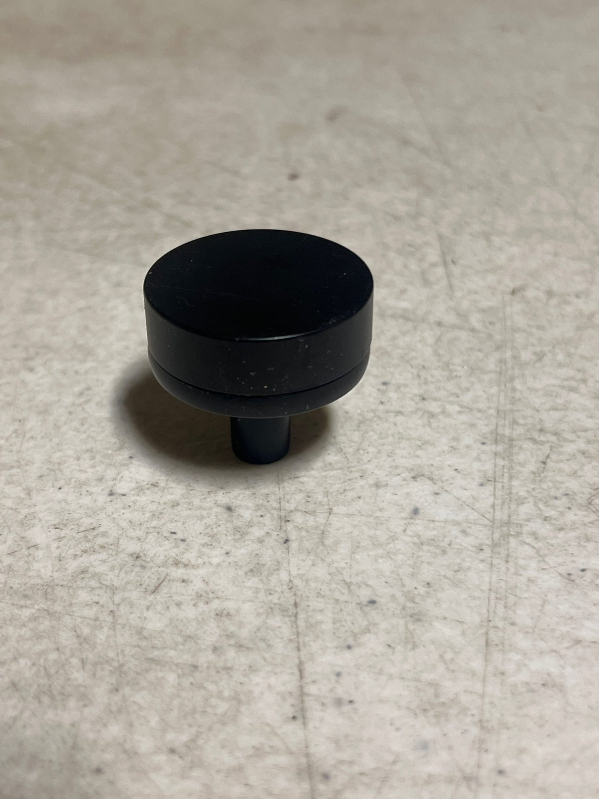 Emtek 86655.CCKUS19.SMKUS19 Smooth 1-1/4 Inch Mushroom Cabinet Knob with Conical Stem from the SELECT Collection - Flat Black / Flat Black Stem