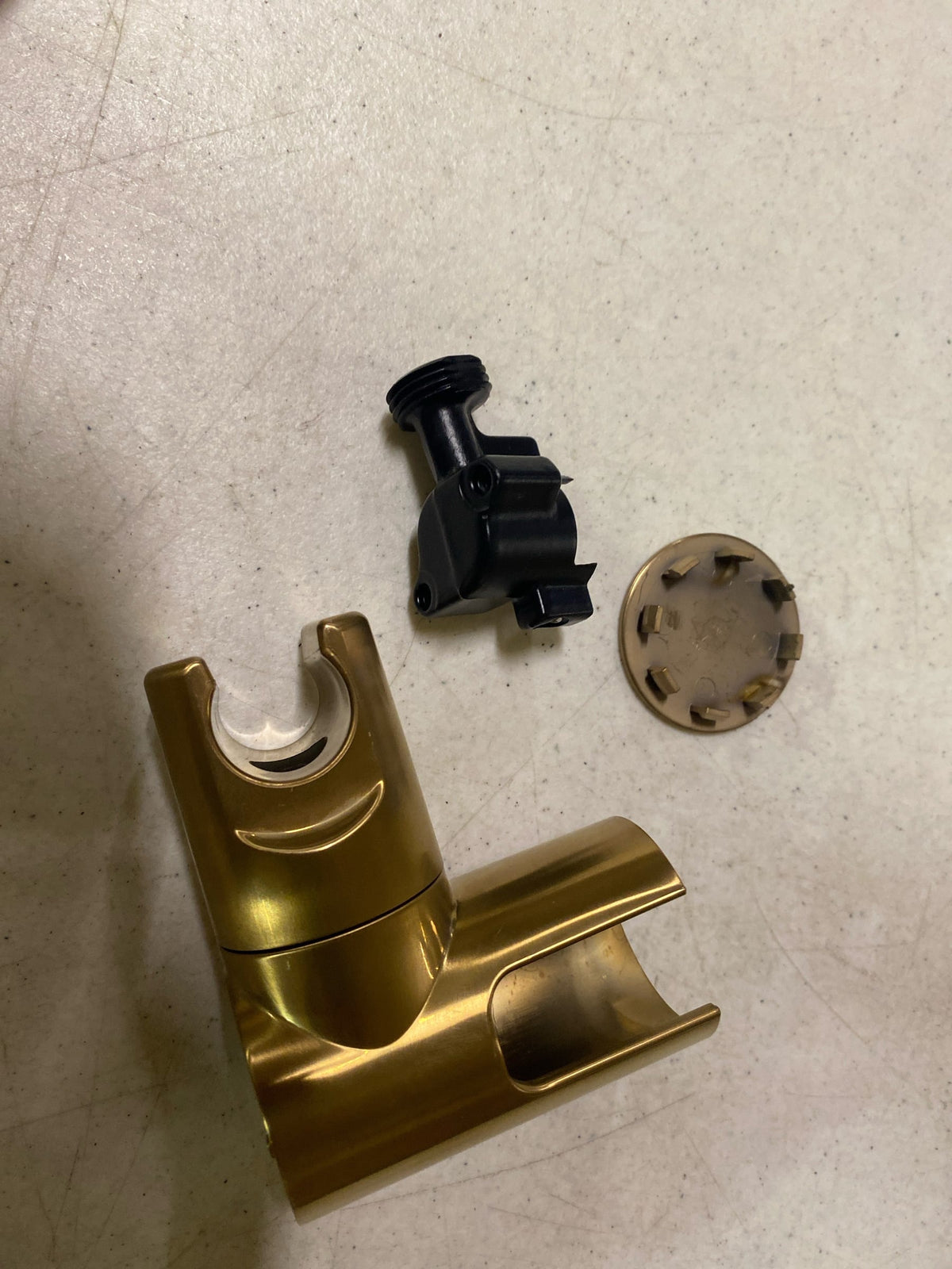 Moen A755BG Handshower Wall Bracket with Drop Ell - Brushed Gold