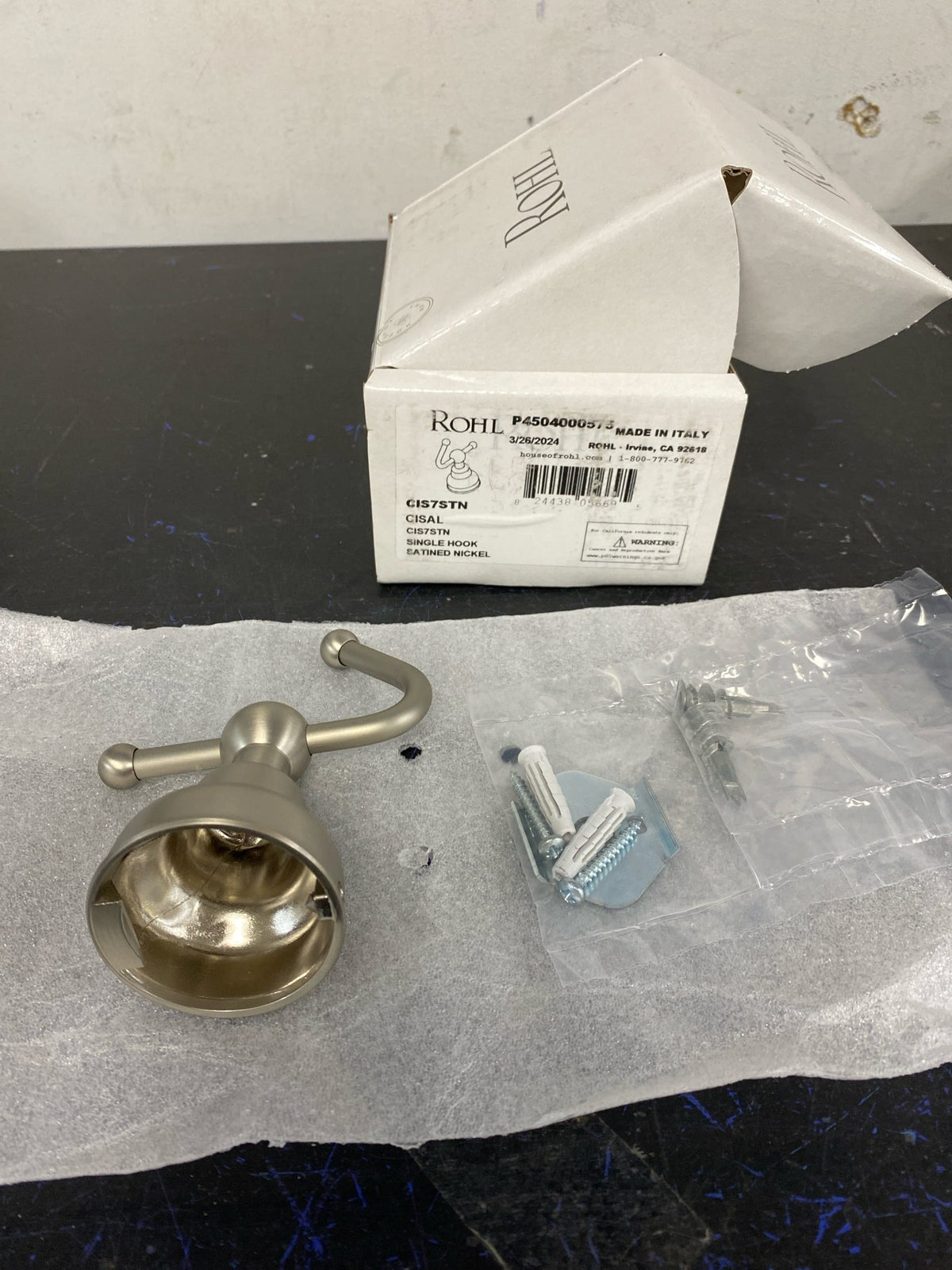 Rohl CIS7STN Bath Accessories, Satin Nickel