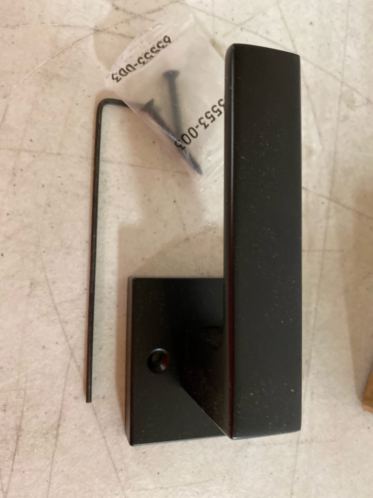 Kwikset 788SALSQT-514 Singapore Non-Turning One-Sided Dummy Door Lever with Square Rose - Matte Black