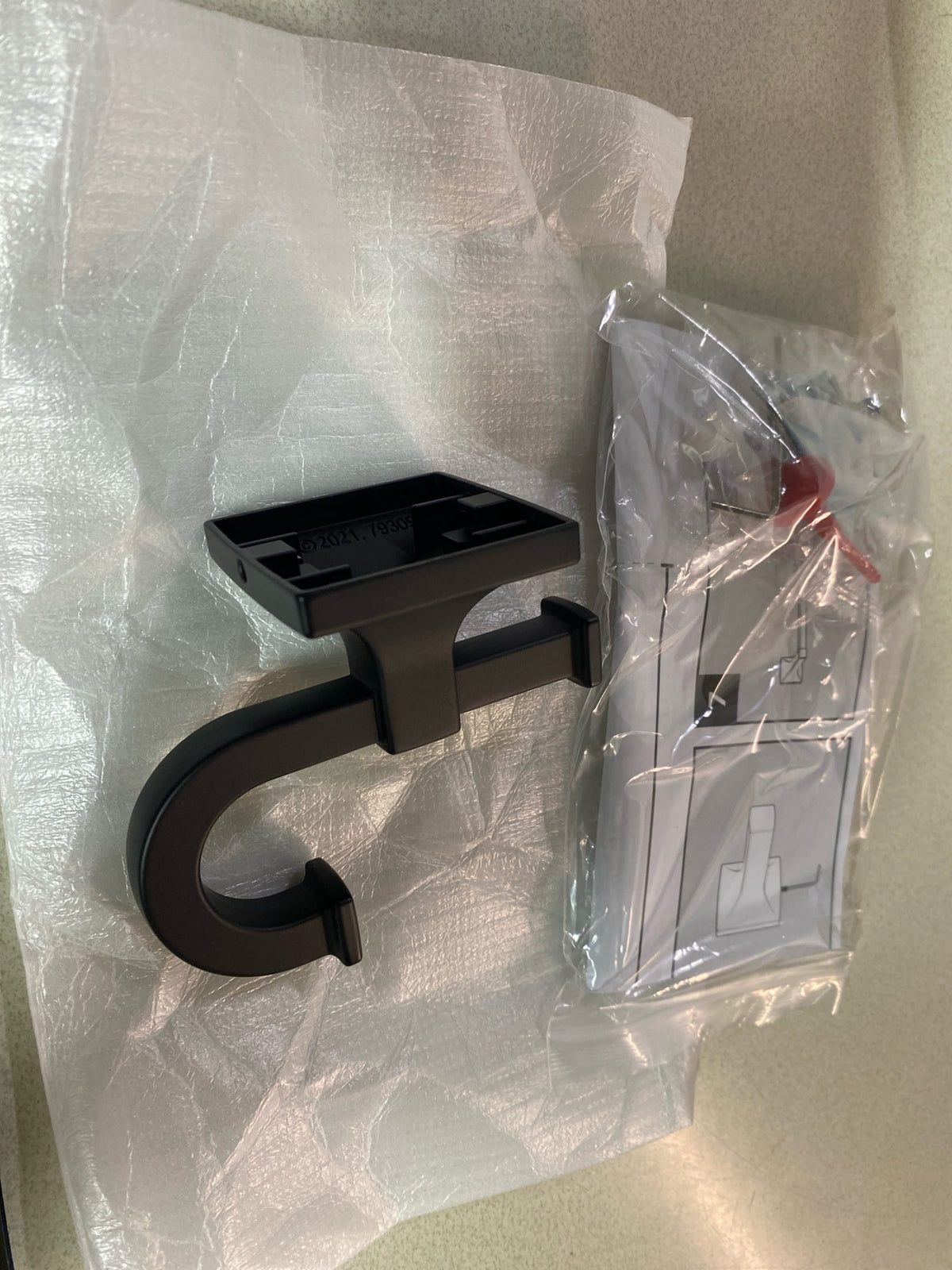 Hickory Hardware H079309-MB Studio 2" Wide Single Contemporary J Style Bathroom Kitchen Towel Robe Apron Hook - Matte Black