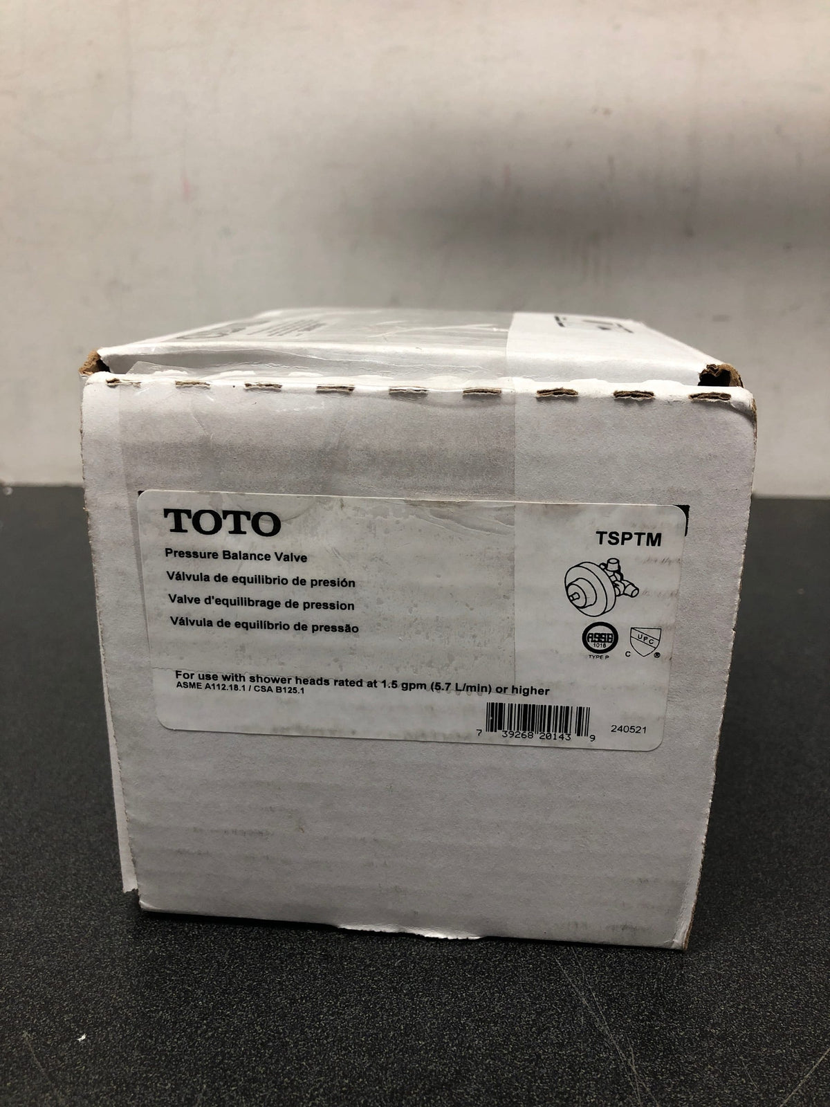 TOTO TSPTM 1/2 Inch Pressure Balanced Rough In Valve - Brass