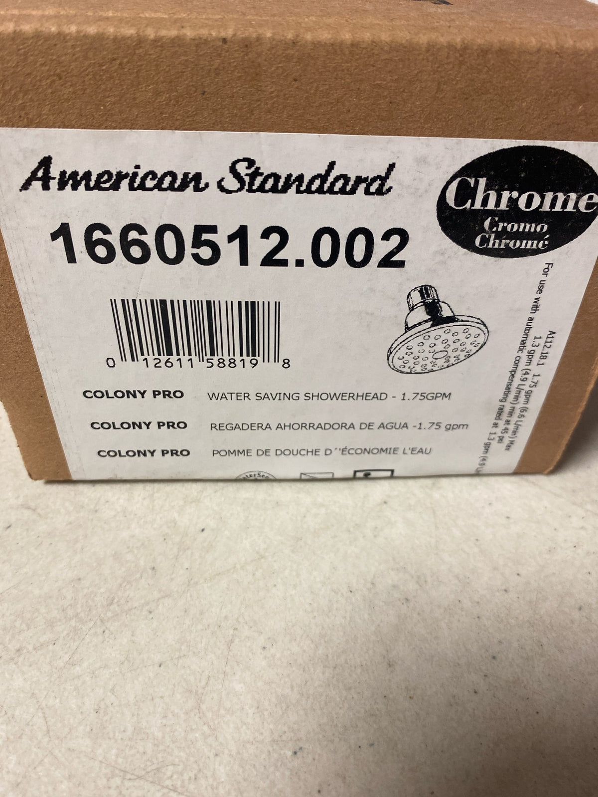 American Standard 1660512.002 Colony Pro 1.75 GPM Water-Saving Showerhead - Polished Chrome