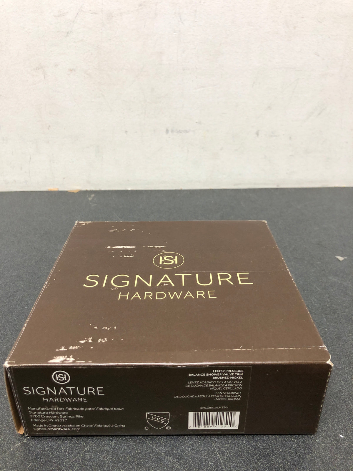 Signature Hardware SHLZ8010LHZBN Lentz Pressure Balance Shower Valve Trim Only - Less Handle and Rough-In - Brushed Nickel
