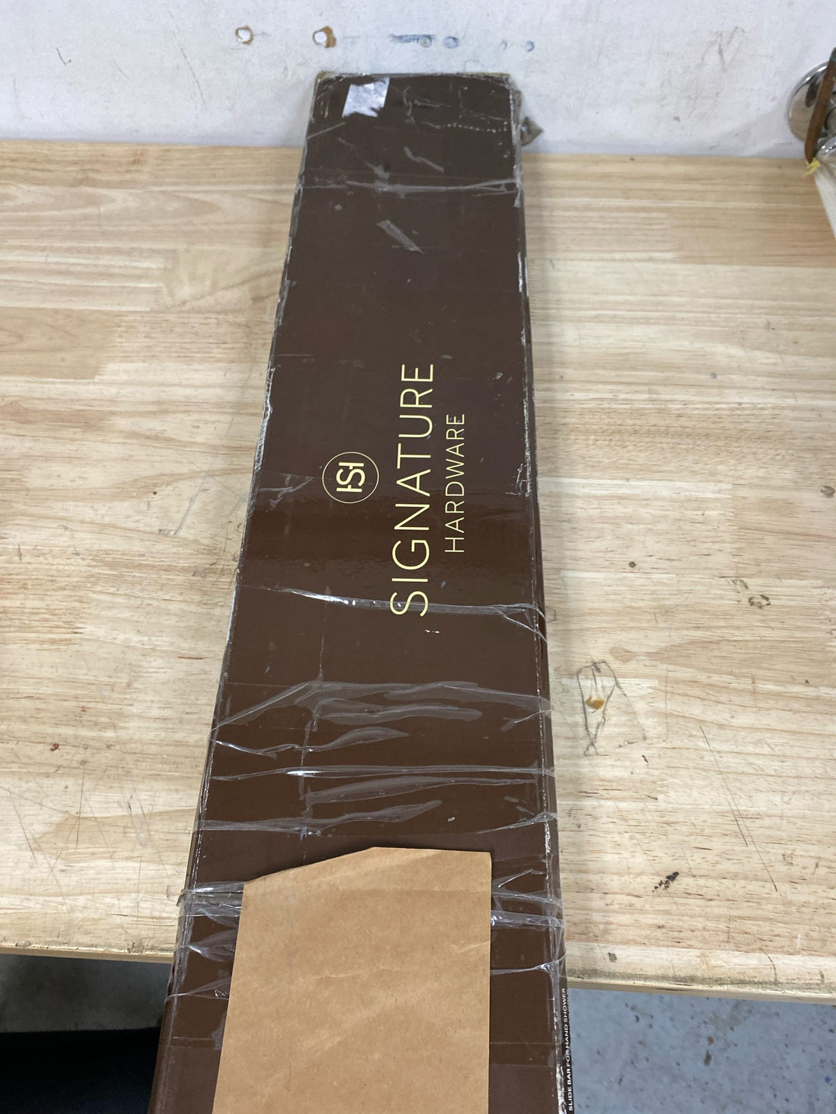 Signature Hardware 476856 28" Slide Bar for Hand Showers - Brushed Gold