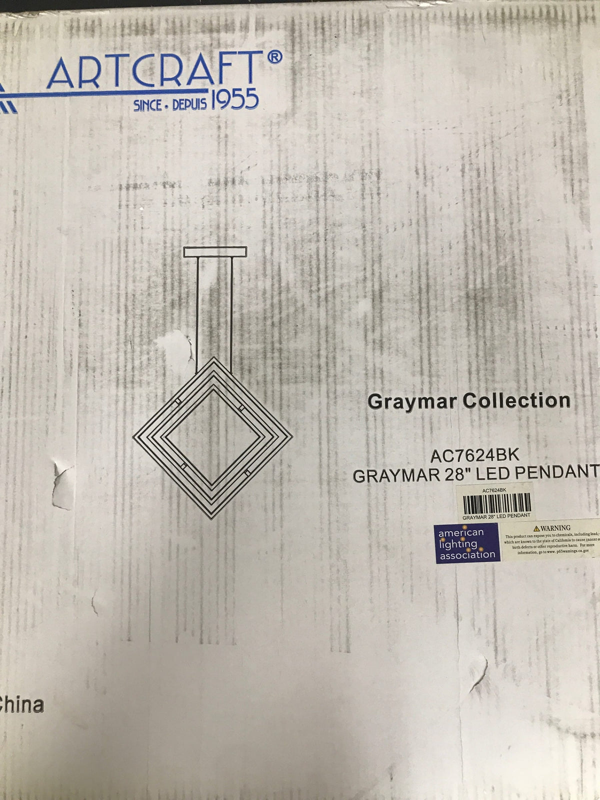 Artcraft Lighting AC7624BK Graymar 32" Wide LED Chandelier - Black
