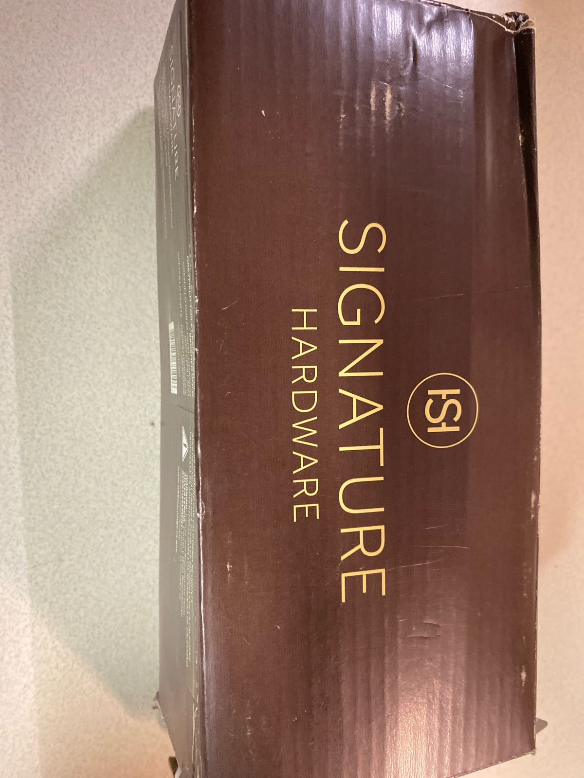 Signature Hardware SHGFTHBG Greyfield Wall-Mounted Toilet Paper Holder - Brushed Gold