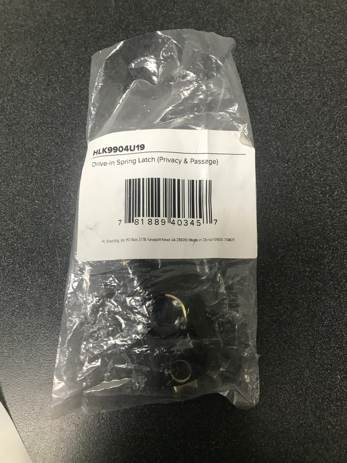 Miseno MLK4099BK Drive-In Spring Latch -Crescent Spindle - Matte Black
