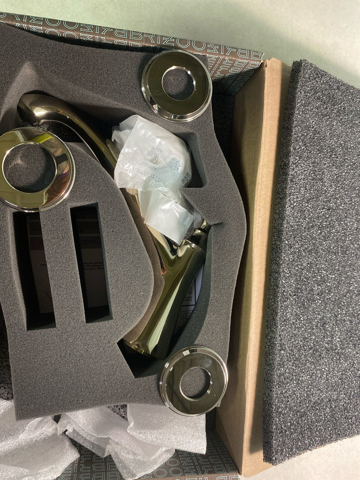 Brizo T67305-PNLHP Baliza Deck Mounted Roman Tub Filler Trim Kit - Less Handles and Valve - Brilliance Polished Nickel