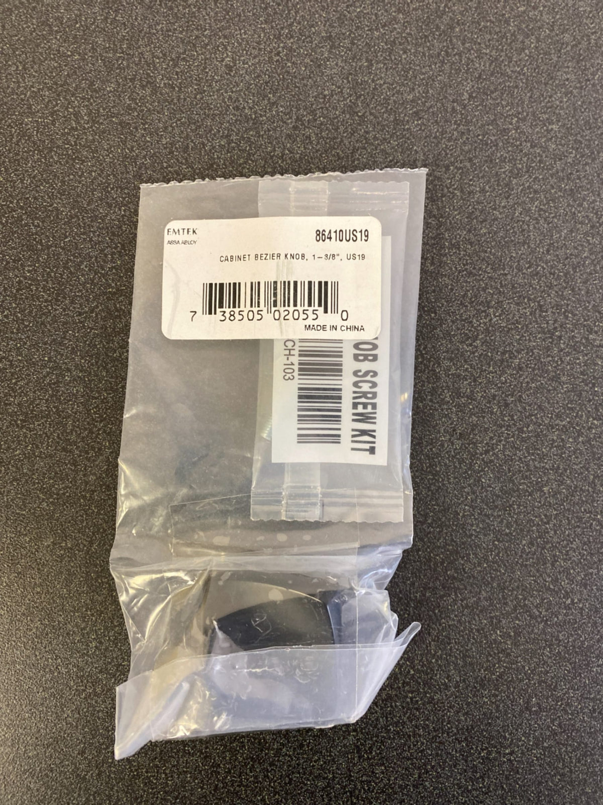 Emtek Bezier 1-1/4 Inch Square Cabinet Knob
