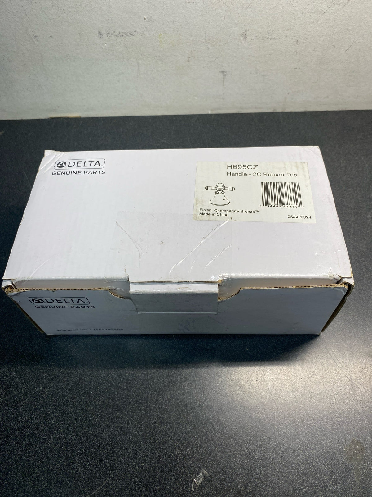 Delta H695CZ Cassidy Two Cross Bath Roman Tub Handle Kit - Champagne Bronze