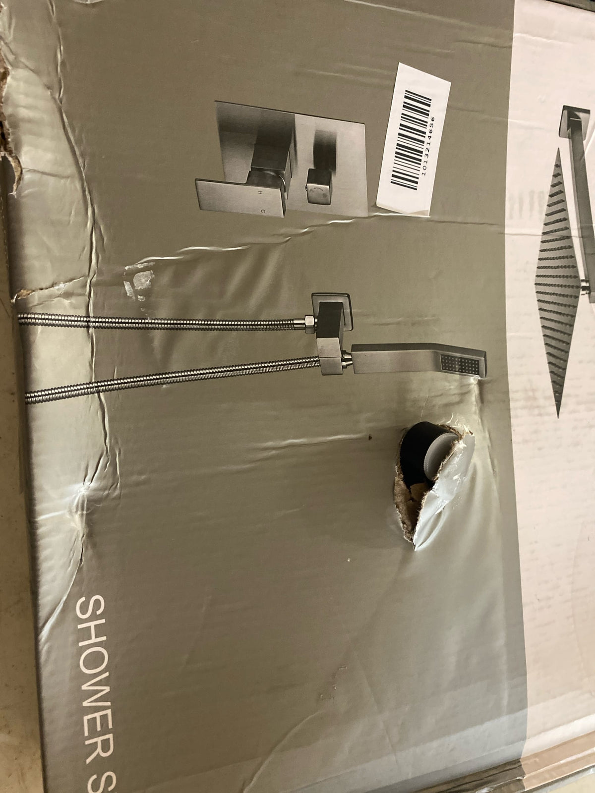 Aklfgn TF-101MB-10 Double Handle 3-Spray Tub and Shower Faucet Shower Combo 10 in. Shower Head 2.5 GPM in. Matte Black Valve Included