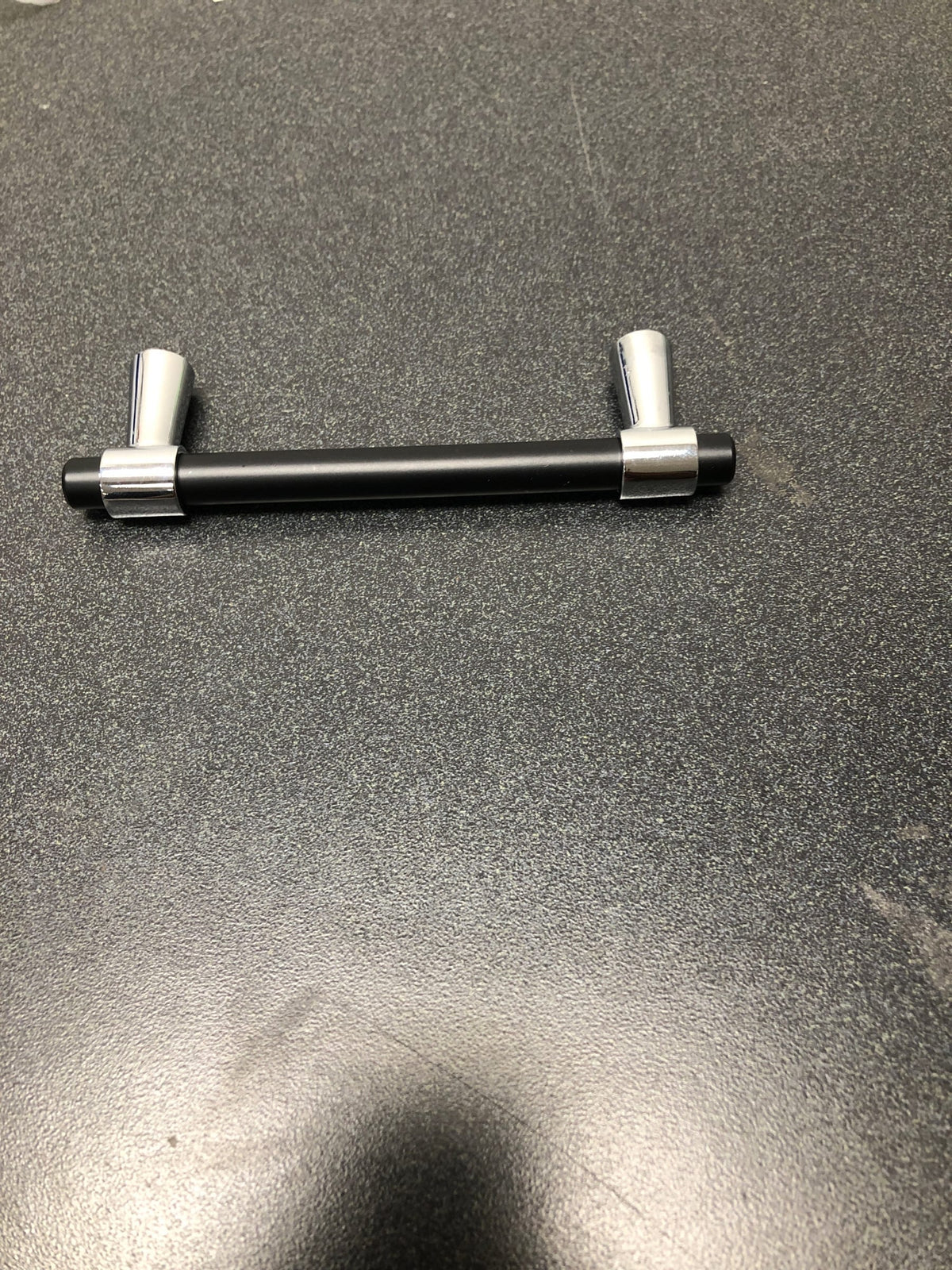 Amerock BP36858FB26 Mergence 3-3/4 Inch Center to Center Bar Cabinet Pull - Matte Black / Polished Chrome