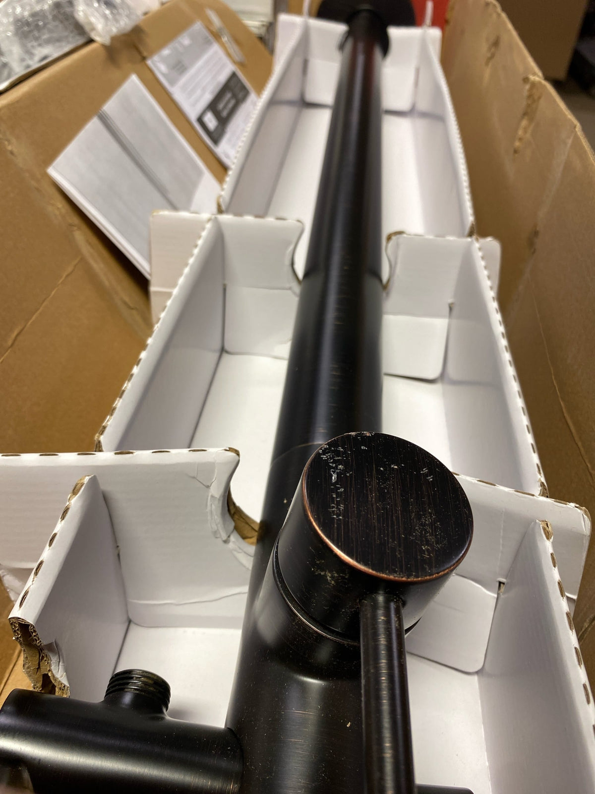 Pfister LG6-1MFY Modern Single-Handle Free Standing Tub Filler in Tuscan Bronze (Valve Not Included)