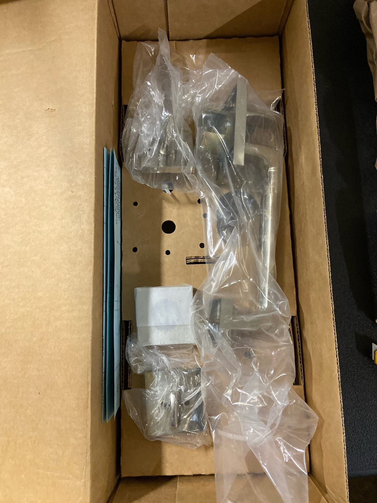 Emtek 4820HLORHUS14 Sgl Cyl, Baden Tub Ent, Helios Lever, RH, US14