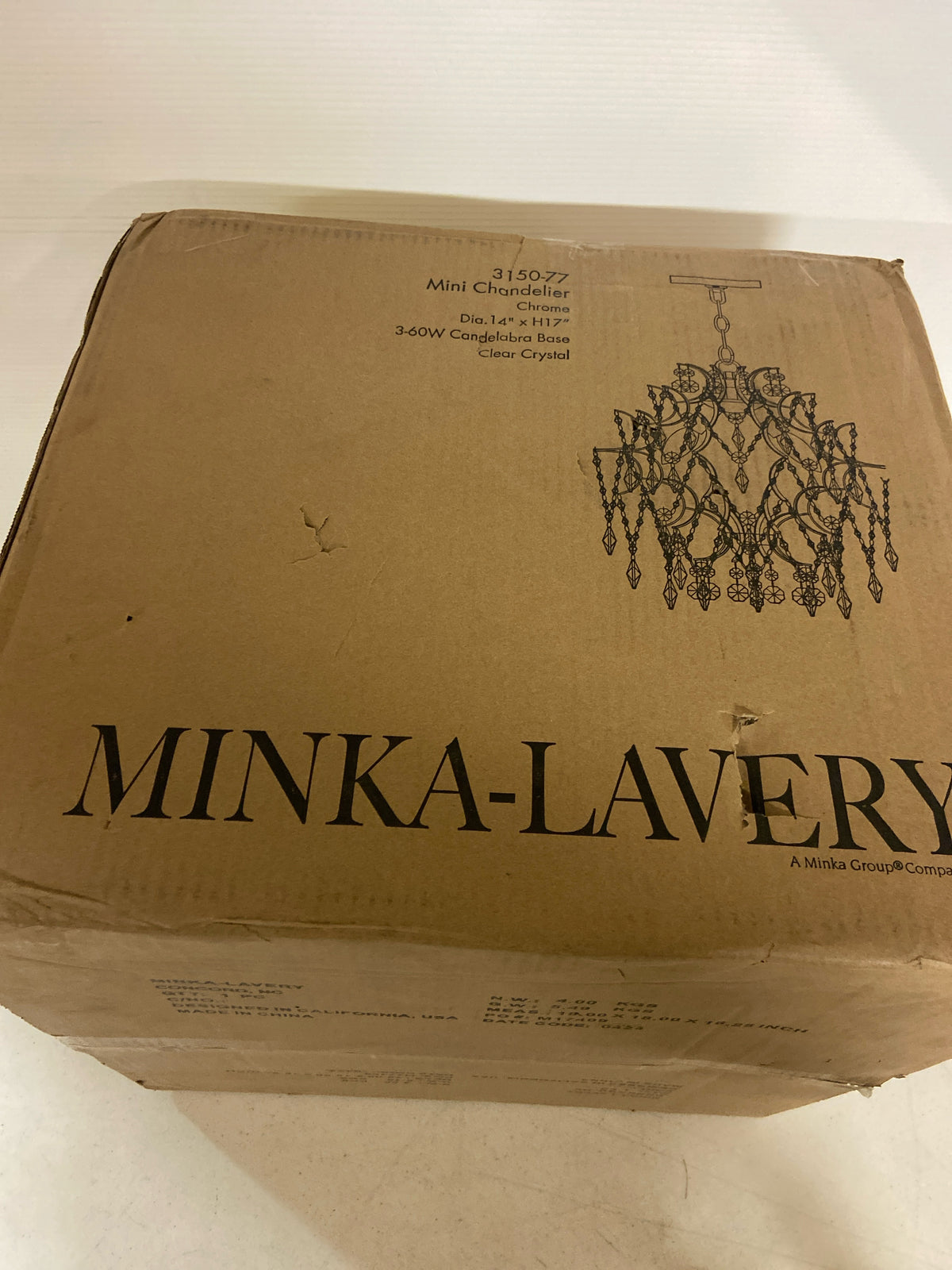 Minka Lavery 3150-77 Isabella's Crown 14" Wide 3 Light Crystal Chandelier - Chrome