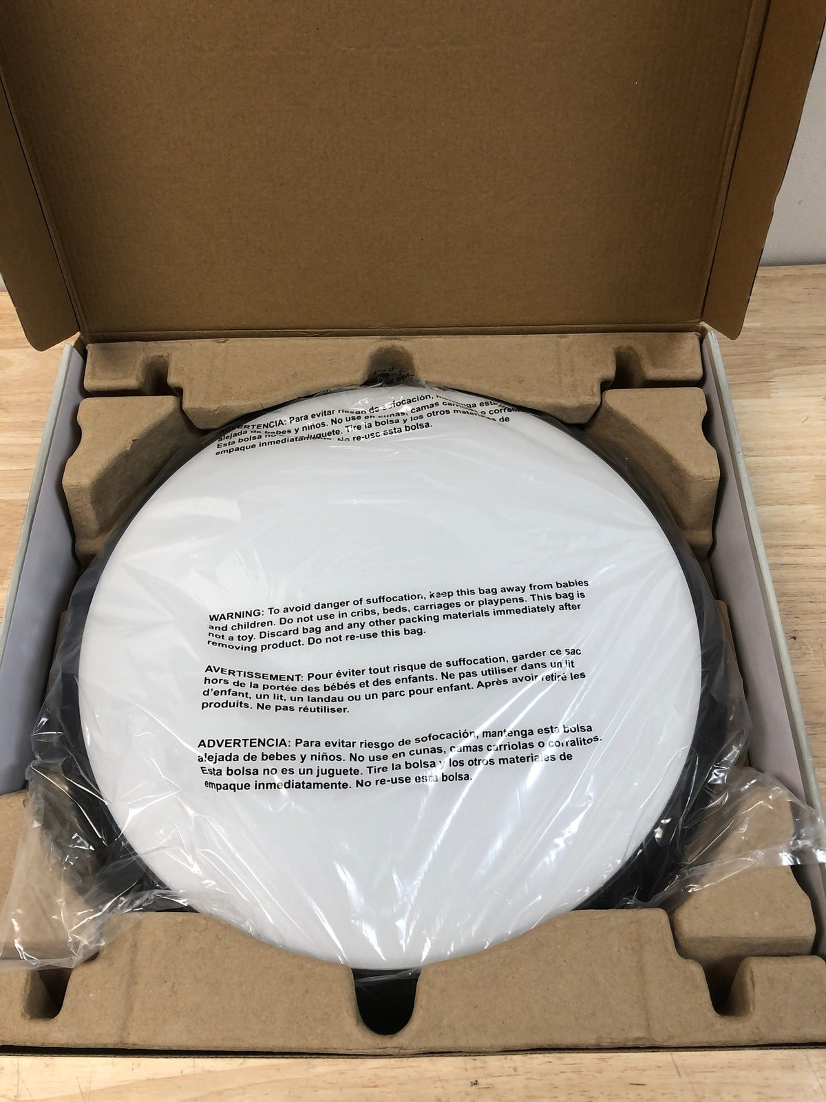 Commercial electric FM15LP6WYMMBKHD 15 in. Matte Black Integrated LED Dimmable Selectable CCT Flush Mount Indoor Ceiling Light