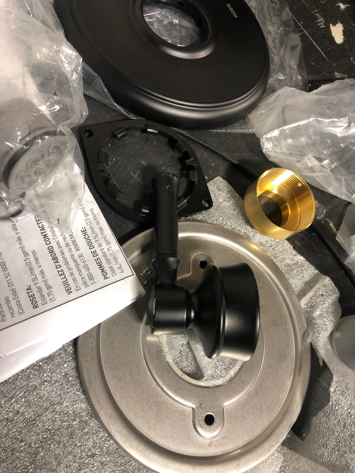Moen UT2181BL Dartmoor Pressure Balanced Valve Trim Only with Single Lever Handle - Less Rough In - Matte Black