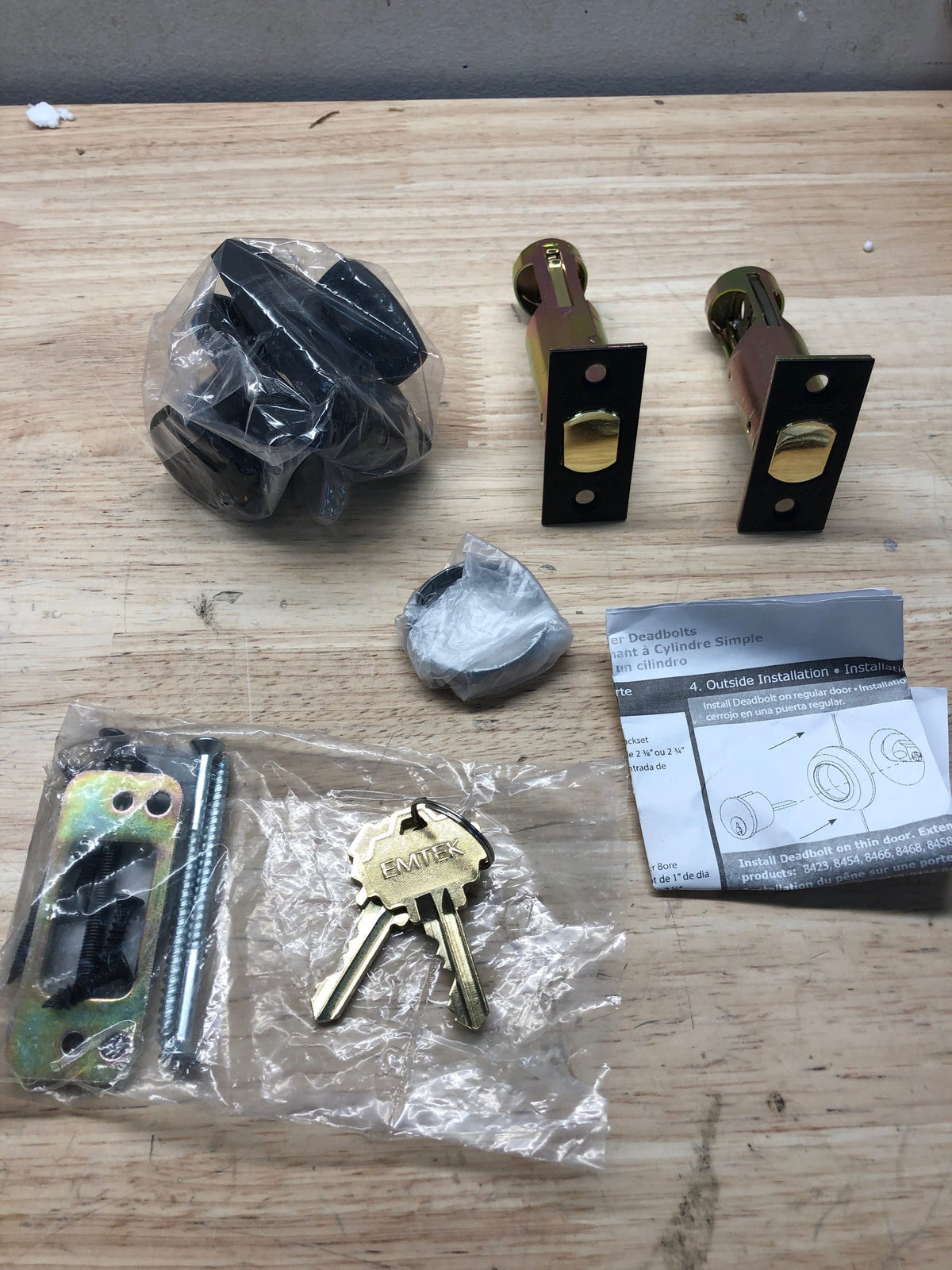 Emtek 8426US19 Urban Modern Single Cylinder Deadbolt - Flat Black