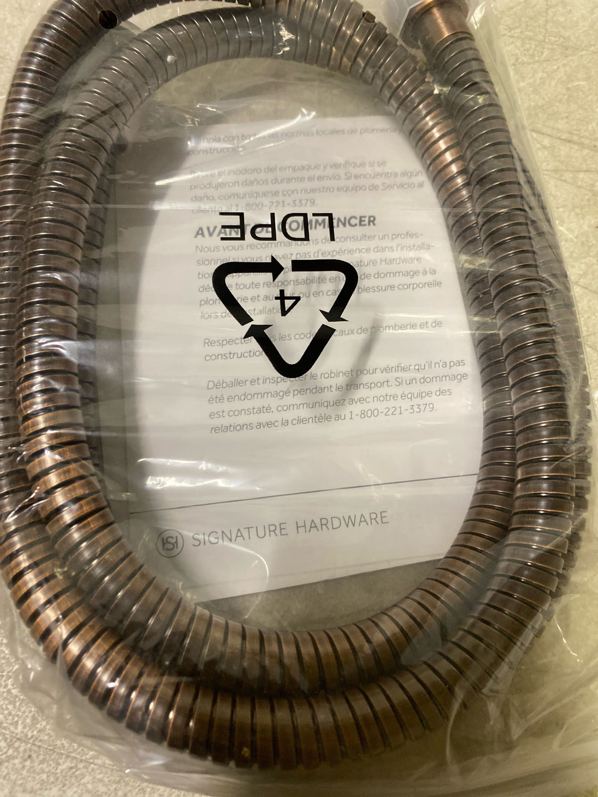 Signature Hardware SHH1010ORB FundamentALL 60" Hand Shower Hose - Oil Rubbed Bronze