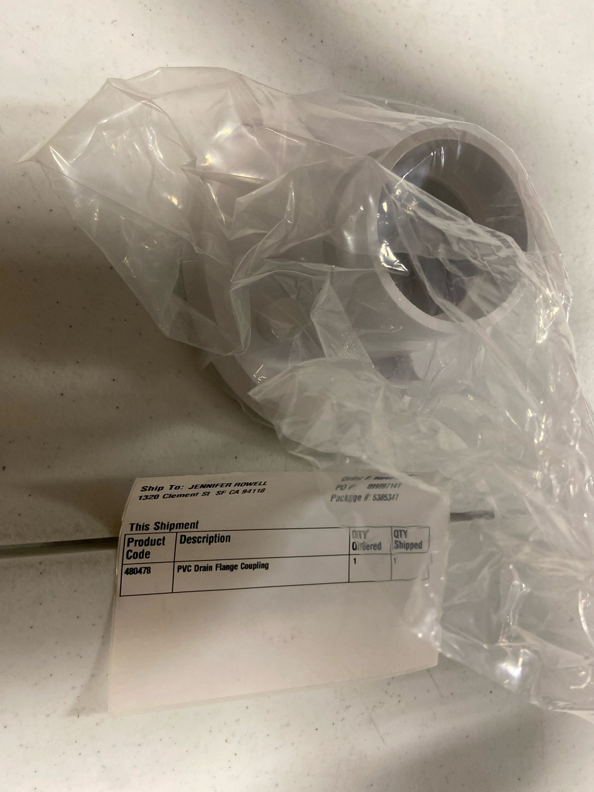 Signature Hardware 399922 PVC Drain Flange Coupling - N/A