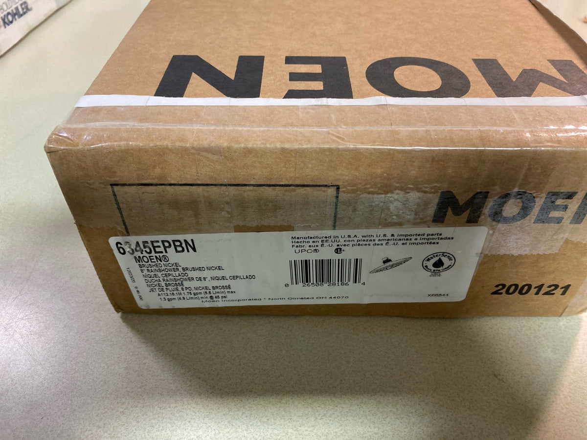 Moen 6345EPBN 1.75 GPM Single Function Rain Shower Head - Brushed Nickel