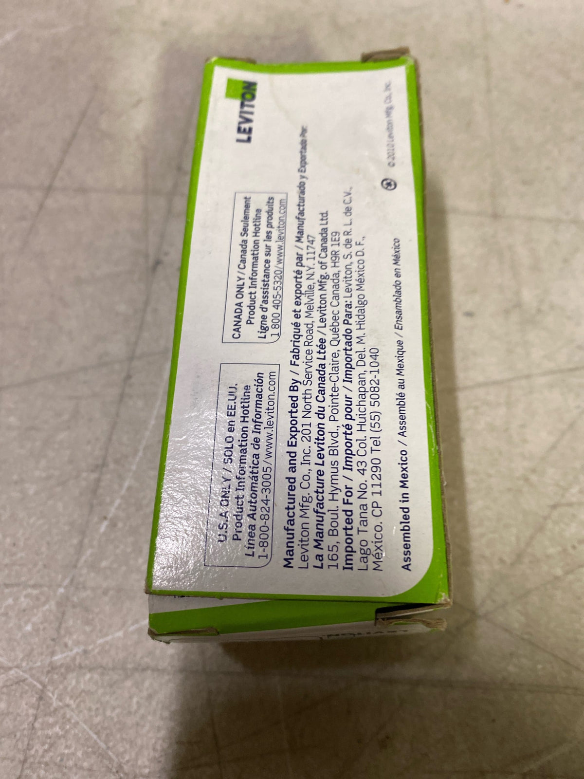Leviton 1203-PLC 15 Amp Industrial Grade Heavy Duty 3-Way Pilot Light Toggle Switch, Clear 1203-PLC
