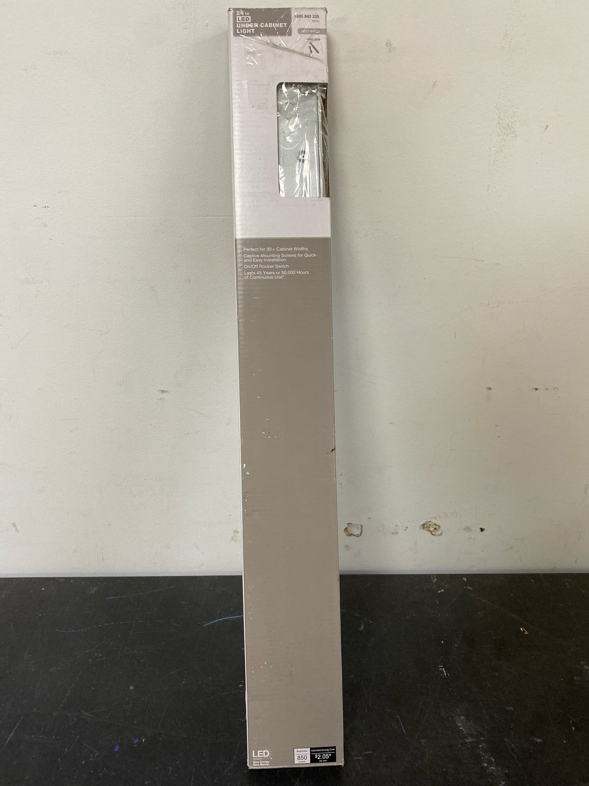 Private brand unbranded MU02c850-24in 24 in. Hardwired White Integrated LED Under Cabinet Light