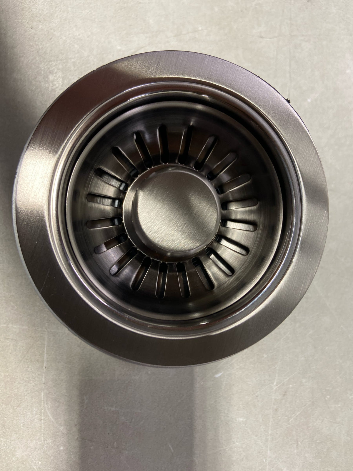 Rohl 738BKS 3-1/2" Basket Strainer - Less Remote Pop-Up - Black Stainless Steel