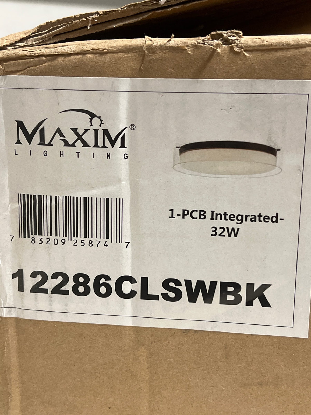 Maxim 12286CLSWBK Duo 20" Wide LED Flush Mount Drum Ceiling Fixture - Black