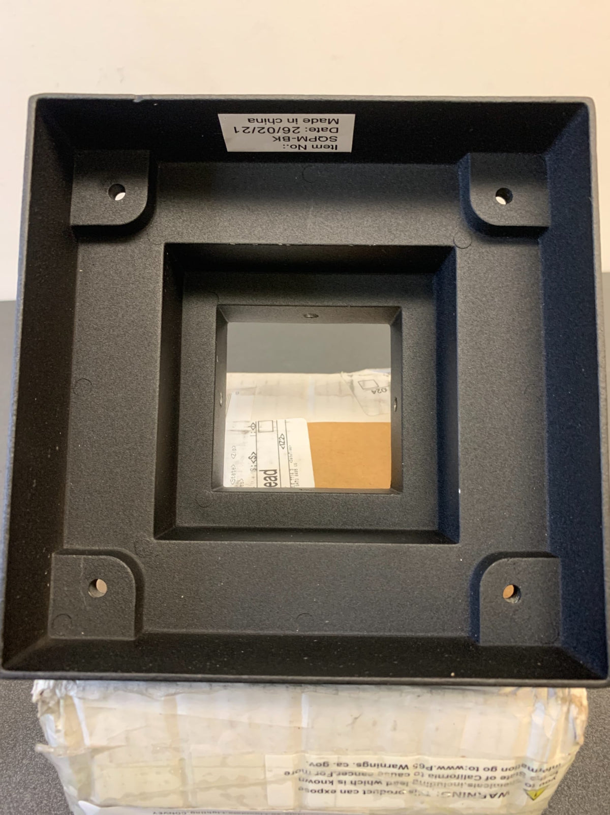 Z-Lite SQPM-BK Square 6-3/4" Wide Pier Mount Base with Square Fitter - Black