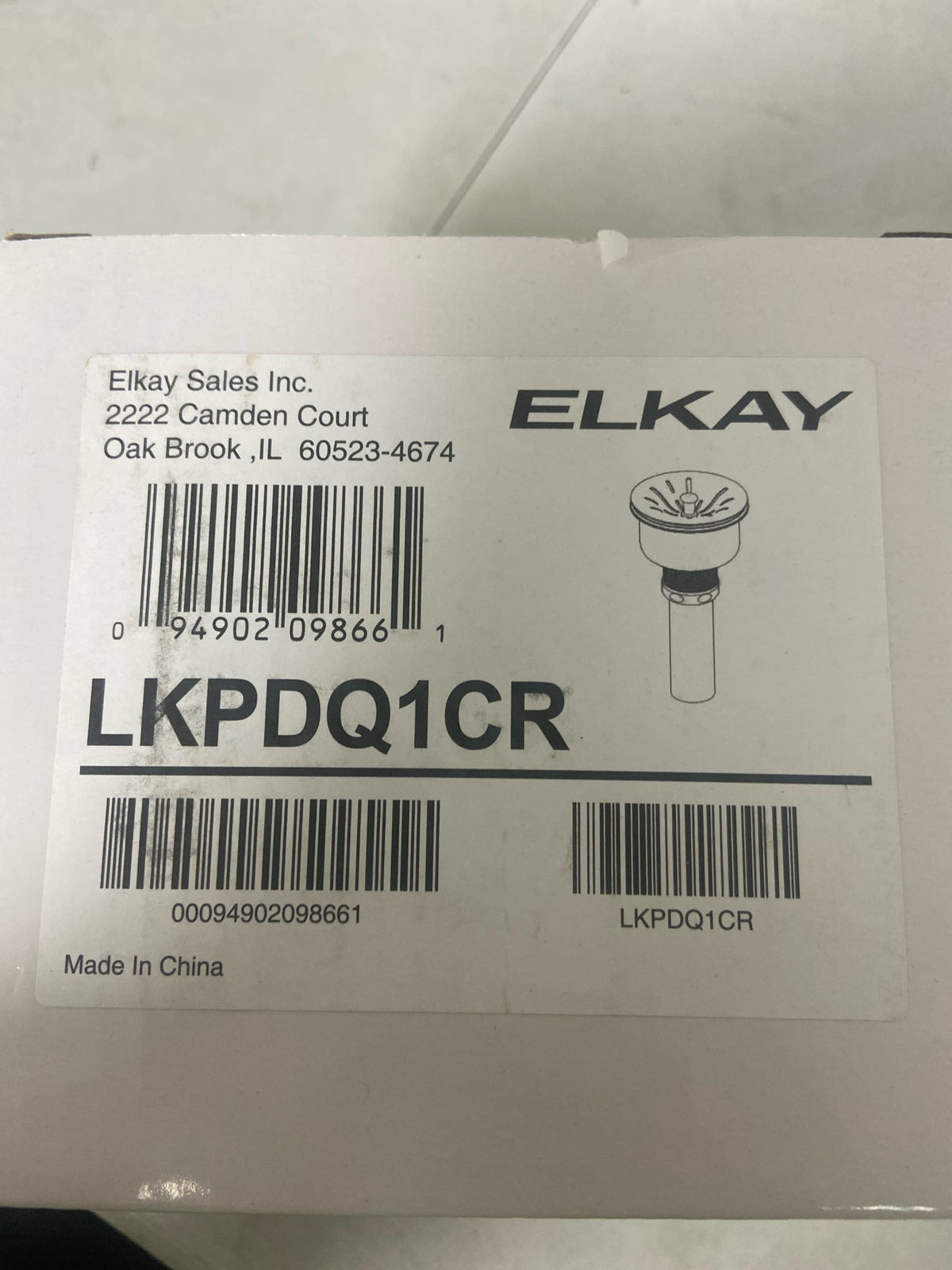 Elkay LKPDQ1CR Strainer, Chrome