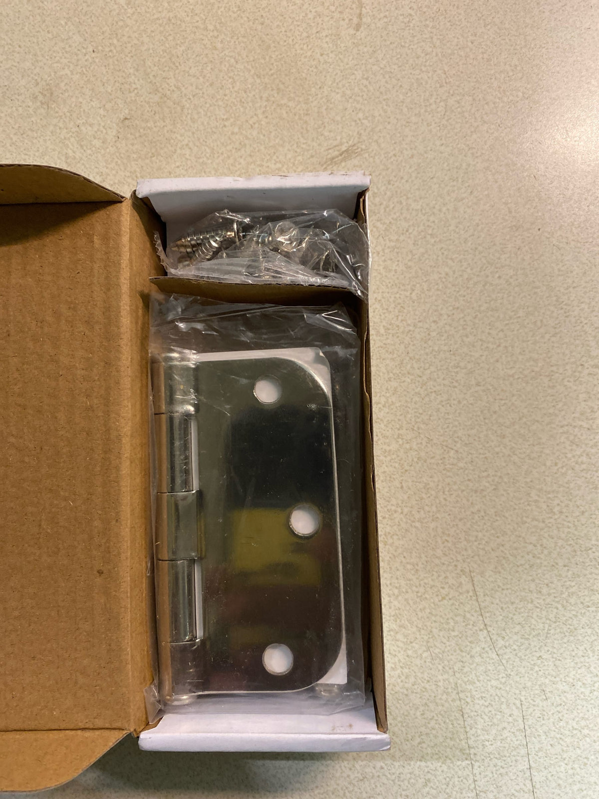 Emtek 9100 Steel Hinges (Pair) - SD - 5/8" Radius Corners - 3 1/2" x 3 1/2" - 9103314 - Polished Nickel (US14)
