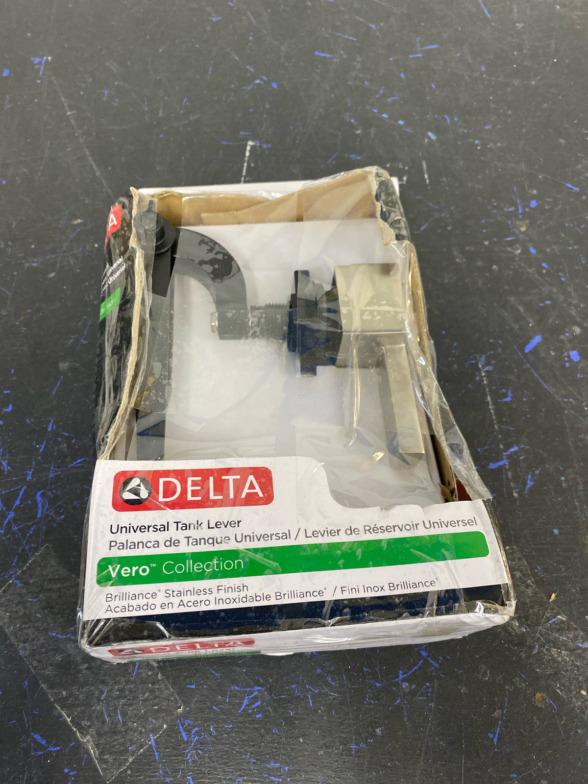 Delta 77760-SS Vero Tank Lever, Left Front or Left Side Mount - Brilliance Stainless