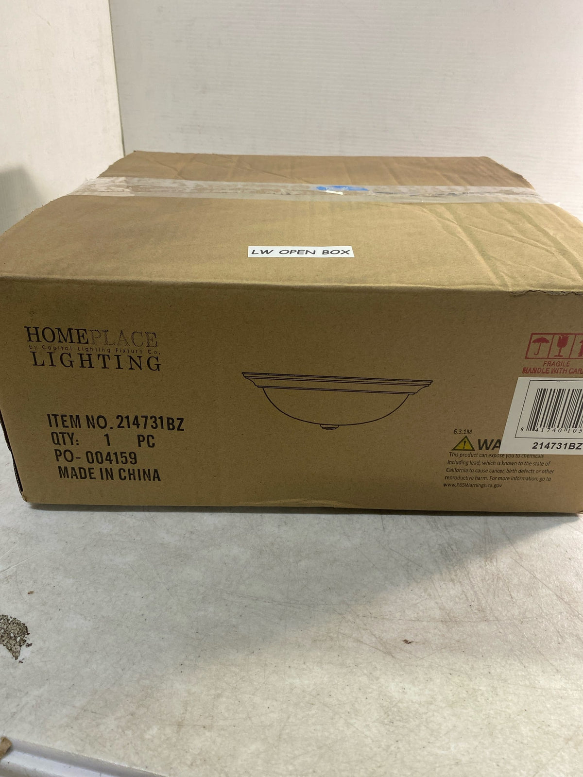 Capital Lighting 214731BZ 3 Light 15" Wide Flush Mount Bowl Ceiling Fixture with Frosted Glass Shade - Bronze