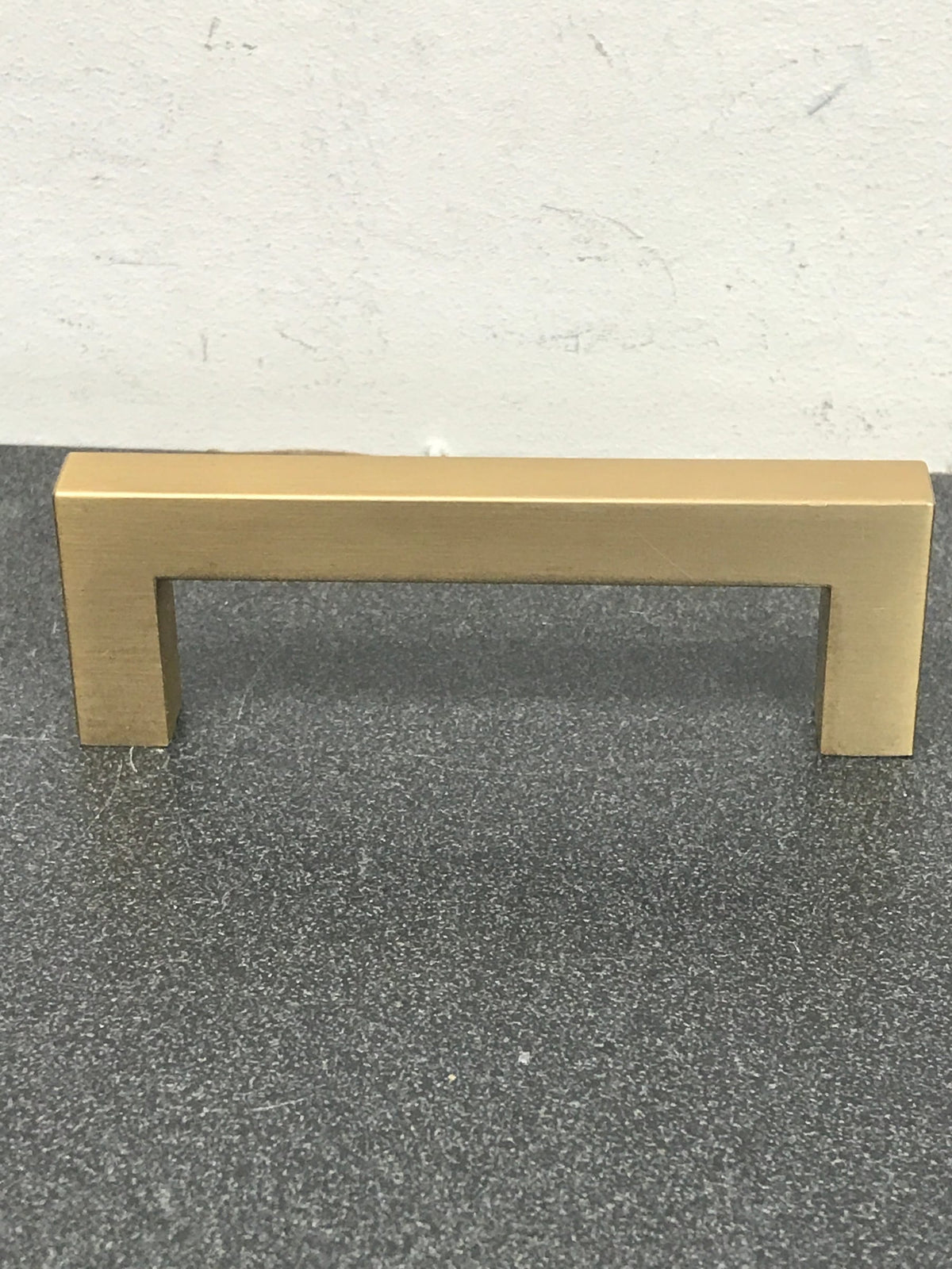 Emtek 86704US4 Warwick 3-1/2 Inch Center to Center Handle Cabinet Pull from the Modern Rectangular Collection - Satin Brass