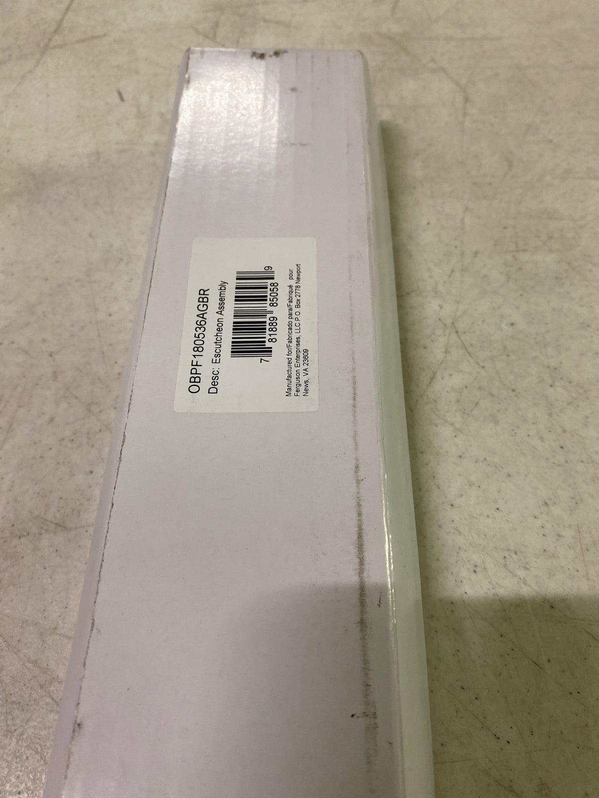 Signature Hardware OBPF180536AGBR Escutcheon Assembly - 10-1/2" Bronze One Hole