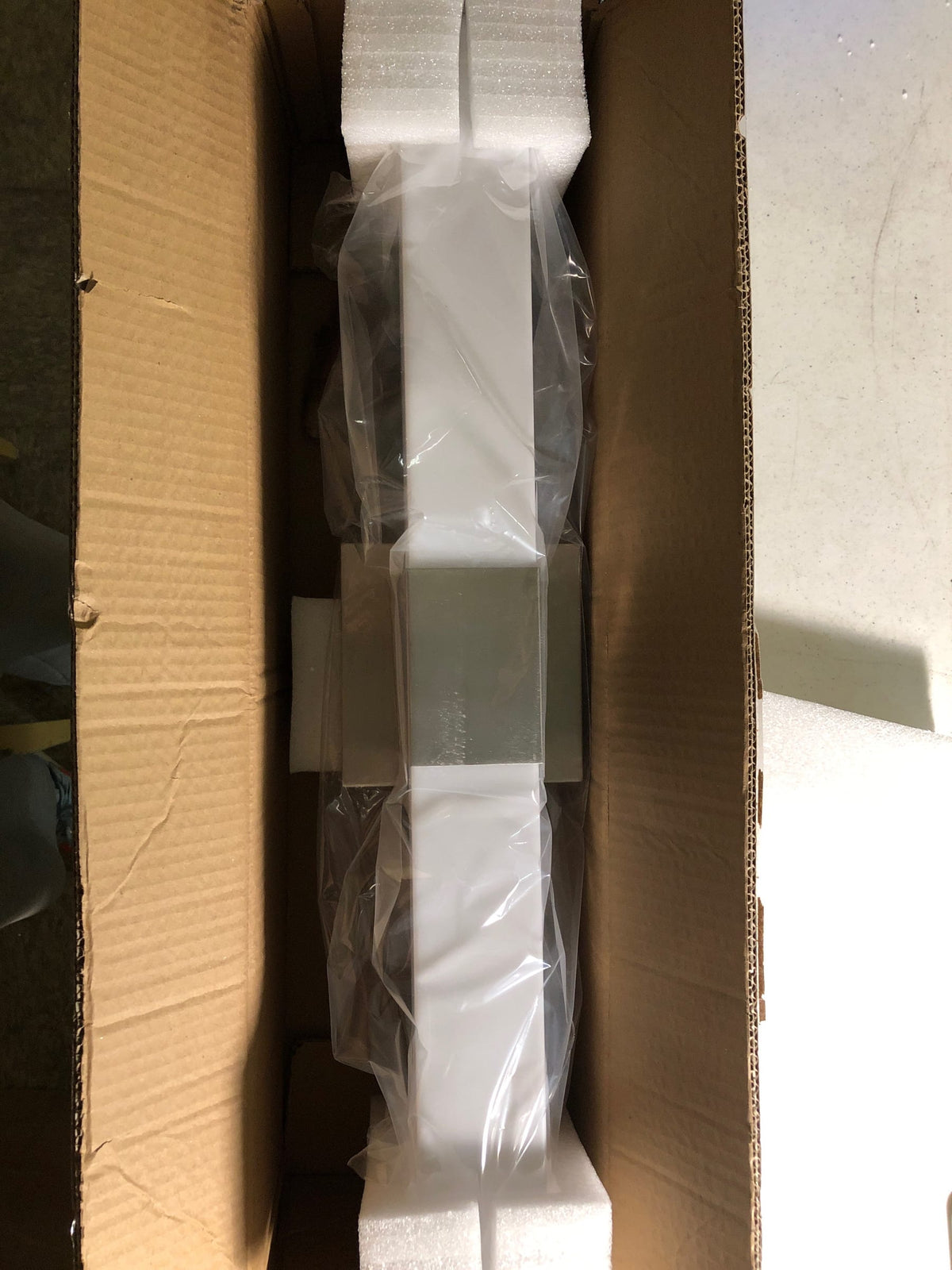 Minka Lavery 5074-84-L Vantage 24" Wide Adjustable CCT LED Bath Bar with White Rectangular Shade - Brushed Nickel