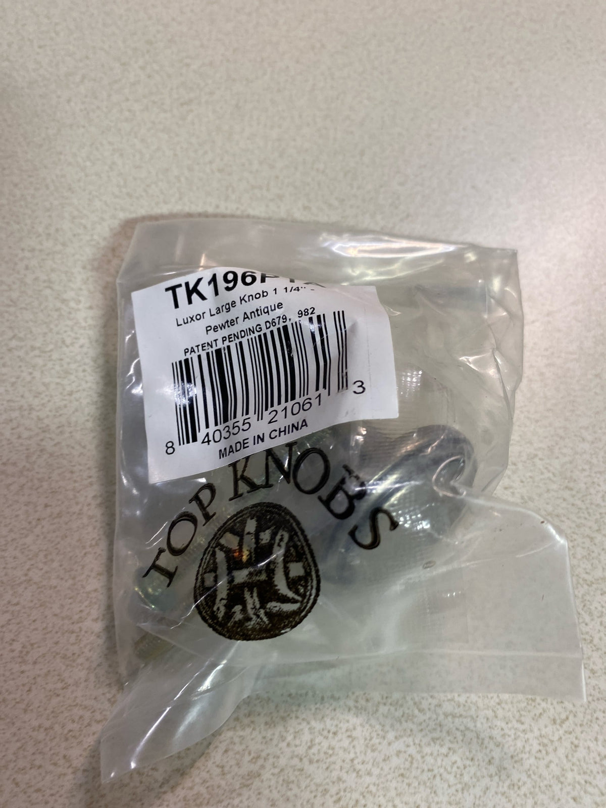 Top Knobs TK196PTA Luxor 1-1/4 Inch Mushroom Cabinet Knob from the Luxor Collection - Antique Pewter