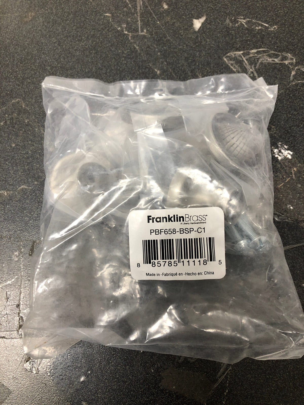 Franklin Brass PBF658-BSP-C1 Cockleshell 1-7/16 Inch Mushroom Cabinet Knob - Brushed Satin Pewter